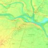 Mapa topográfico Patna, mapa de relieve, mapa de altitud