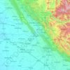 Mapa topográfico Rupnagar, mapa de relieve, mapa de altitud