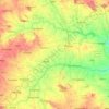 Mapa topográfico Raichur, altitud, relieve