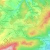 Mapa topográfico Wehrheim, mapa de relieve, mapa de altitud