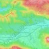 Mapa topográfico Echarri-Aranaz, altitud, relieve