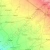 Mapa topográfico Patiala, mapa de relieve, mapa de altitud