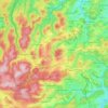 Mapa topográfico Willingen (Upland), mapa de relieve, mapa de altitud