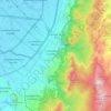 Mapa topográfico Santa Fé, mapa de relieve, mapa de altitud