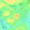 Mapa topográfico Delvin, mapa de relieve, mapa de altitud