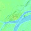 Mapa topográfico Attawapiskat, mapa de relieve, mapa de altitud