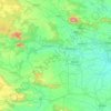 Mapa topográfico Bokaro, mapa de relieve, mapa de altitud