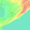 Mapa topográfico Chatham-Kent, mapa de relieve, mapa de altitud