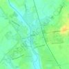Mapa topográfico Athy, mapa de relieve, mapa de altitud
