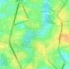 Mapa topográfico Messejana, mapa de relieve, mapa de altitud