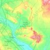 Mapa topográfico Bardenas Reales de Navarra, altitud, relieve