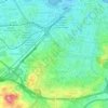 Mapa topográfico Distrito Sur, mapa de relieve, mapa de altitud