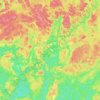 Mapa topográfico Wollaston, mapa de relieve, mapa de altitud