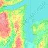 Mapa topográfico Innisfil, mapa de relieve, mapa de altitud