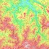 Mapa topográfico Ponga, mapa de relieve, mapa de altitud
