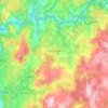 Mapa topográfico A Estrada, mapa de relieve, mapa de altitud