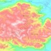 Mapa topográfico Meruoca, mapa de relieve, mapa de altitud