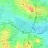 Mapa topográfico Hebbal Lake, altitud, relieve