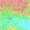 Mapa topográfico Lombardia, mapa de relieve, mapa de altitud