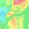 Mapa topográfico Barrie, mapa de relieve, mapa de altitud