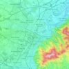Mapa topográfico Torino, mapa de relieve, mapa de altitud