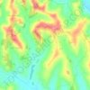 Mapa topográfico Casorzo, mapa de relieve, mapa de altitud