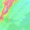Mapa topográfico Meta, mapa de relieve, mapa de altitud