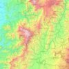 Mapa topográfico Risaralda, mapa de relieve, mapa de altitud