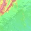 Mapa topográfico Caquetá, mapa de relieve, mapa de altitud