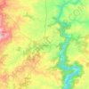 Mapa topográfico Chantada, mapa de relieve, mapa de altitud