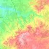 Mapa topográfico Aljustrel, mapa de relieve, mapa de altitud