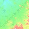 Mapa topográfico Santa Quitéria, mapa de relieve, mapa de altitud