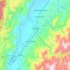Mapa topográfico Tuluá, mapa de relieve, mapa de altitud