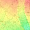 Mapa topográfico Sonipat, mapa de relieve, mapa de altitud