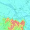 Mapa topográfico Sahibganj, mapa de relieve, mapa de altitud