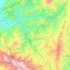 Mapa topográfico Pueblo Rico, mapa de relieve, mapa de altitud