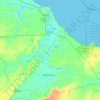 Mapa topográfico Aracati, mapa de relieve, mapa de altitud