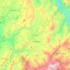 Mapa topográfico Mogotes, mapa de relieve, mapa de altitud