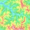 Mapa topográfico Laviana, mapa de relieve, mapa de altitud