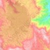 Mapa topográfico Guatapé, mapa de relieve, mapa de altitud