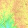 Mapa topográfico Bangalore Urban, mapa de relieve, mapa de altitud