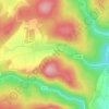 Mapa topográfico Gersbach, mapa de relieve, mapa de altitud