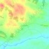Mapa topográfico Toorlestraun, mapa de relieve, mapa de altitud