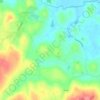 Mapa topográfico Keadew, mapa de relieve, mapa de altitud