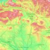 Mapa topográfico Río Arga, altitud, relieve