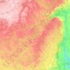 Mapa topográfico Erin, mapa de relieve, mapa de altitud