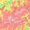 Mapa topográfico Bastogne, mapa de relieve, mapa de altitud