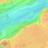 Mapa topográfico Orléans, mapa de relieve, mapa de altitud