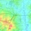 Mapa topográfico Kadugodi, altitud, relieve